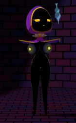 body_size_growth breast_expansion breasts expansion female growth humanoid malice_(pinkmoth) nipples nude nude_female pinkmoth potion size_transformation solo thick_thighs transformation wide_hips