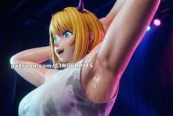 1girls 3d 3d_(artwork) 3d_model 3d_render ai_generated armpit armpit_fetish armpits arms_up bikini breasts cinderpits detailed detailed_background female memcho oshi_no_ko realistic realistic_textures self_upload smug smug_face solo solo_female solo_focus sweat sweatdrop sweating sweaty sweaty_armpits sweaty_body sweaty_breasts tight_clothing tight_fit