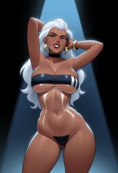 1girls ai_generated big_ass big_breasts big_thighs breasts brown-skinned_female brown_body brown_skin curvaceous curvy curvy_figure dark-skinned_female dark_skin digital_media_(artwork) female hips homo_superior hourglass_figure huge_ass huge_breasts huge_thighs large_ass large_breasts large_thighs legs marvel marvel_comics mature mature_female mutant mutant_(marvel) ororo_munroe phophopho slim_waist storm_(x-men) thick thick_hips thick_legs thick_thighs thighs voluptuous waist wide_hips x-men