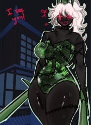 1girls 1x1x1x1 1x1x1x1_(forsaken) 3d_background betrayed_1x1x1x1 breasts featureless_breasts featureless_crotch female female_only forsaken_(roblox) humanoid no_visible_genitalia roblox roblox_background roblox_game robloxian screencap_background solo sword tagme thighs yufishart