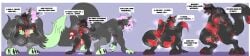 6_breasts absurd_res anthro ass balls big_balls big_breasts big_penis bodily_fluids breasts canid canine canis confusion corruption cum cum_in_vagina cum_inside dialogue duo erection female fti_transformation fur gender_transformation genital_fluids genital_growth genitals glowing glowing_eyes glowing_genitalia glowing_penis growth gynomorph hair hashi_(sralivewolfox) hi_res huge_cock intersex long_image looking_at_viewer mammal masturbation multi_breast mythological_canine mythological_creature mythology nipples nude open_mouth penetration penile penis penis_growth sex simple_background size_difference size_transformation smile sralivewolfox tail teeth text tongue transformation transformation_sequence transformation_through_sex vulva werecanid werecanine werecreature werewolf wide_image wolf x-ray_view