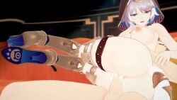 3d blue_eyes boots carrying_partner carrying_position cat_ears cat_tail catgirl cipher_(honkai:_star_rail) clothed_sex cum_in_pussy footwear honkai:_star_rail hoyoverse koikatsu legwear looking_down mihoyo moaning_in_pleasure multicolored_eyes penis_in_pussy silver_hair sound tagme vaginal_penetration video