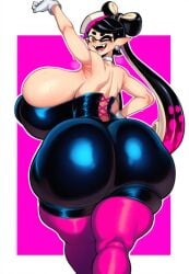 1girls 2d ai_generated alternate_breast_size arm_up armpits ass ass_focus big_ass big_breasts big_butt big_thighs black_hair breasts bubble_butt callie_(splatoon) curvy earrings fangs female female_only from_behind gigantic_breasts gigigens gloves huge_ass huge_breasts huge_butt jewelry large_ass large_breasts large_butt large_thighs long_hair looking_at_viewer looking_back looking_back_at_viewer massive_ass massive_breasts massive_butt mole mole_under_eye nintendo one_eye_closed open_mouth pantyhose pointy_ears sideboob skindentation smile solo solo_female splatoon splatoon_(series) sweat tentacle_hair thick_ass thick_butt thick_thighs thighs white_gloves wide_hips