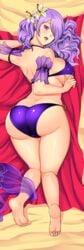 1girls ass barefoot big_ass big_breasts bikini breasts camilla_(fire_emblem) camilla_(summer)_(fire_emblem) color dakimakura female female_only fire_emblem fire_emblem_fates fire_emblem_heroes huge_ass huge_breasts large_breasts moaning naughty_face revolverwingstudios seductive seductive_smile smile solo thick_thighs