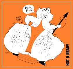 1girls ass ass_bigger_than_head ass_focus big_ass big_breasts big_butt big_thighs boing breasts butt_focus cleavage clothed clothing curvaceous curvaceous_ass curvaceous_body curvaceous_female curvaceous_figure curvaceous_thighs curvy curvy_ass curvy_body curvy_females curvy_figure curvy_thighs dialogue dress fat_ass fat_butt female female_focus female_only freckles freckles_on_ass gigantic_ass gigantic_breasts gigantic_butt gigantic_thighs huge_ass huge_breasts huge_butt huge_thighs hyper hyper_ass hyper_breasts hyper_butt hyper_thighs large_ass large_breasts large_butt large_thighs light-skinned_female light_skin little_caesars long_hair massive_ass massive_breasts massive_butt massive_thighs orange_background orange_clothes orange_clothing orange_dress orange_theme pizza pizza_box solo solo_focus spear speech_bubble text thedeathcrow05 thick thick_ass thick_butt thick_legs thick_thighs thighs white_body white_hair white_skin white_skinned_female wide_hips wiggle wiggling wiggling_ass