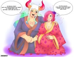 1futa 1girls ass big_ass big_breasts big_butt big_cock big_hips big_nipples big_penis big_thighs blue_eyes blue_hair blush blush_lines breasts cock crimsonfist27 drooling female futa_on_female futa_wife futanari futanari/female gigantic_ass gigantic_butt gigantic_cock gigantic_hips gigantic_penis gigantic_thighs green_hair heart heart_symbol hips huge_ass huge_boobs huge_breasts huge_butt huge_cock huge_hips huge_nipples huge_thighs long_hair massive_ass massive_butt massive_cock massive_hips massive_penis massive_thighs milf multicolored_hair nipples nude nude_female nude_futa one_piece oni oni_female oni_horns orange_eyes penis pink_hair pregnant pregnant_belly pregnant_female short_hair tattoo tattoo_on_legs thick_thighs thighhighs thighs vinsmoke_reiju white_hair wide_hips wide_thighs yamato_(one_piece)