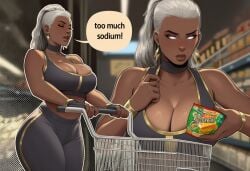 1girls ai_generated big_ass big_breasts big_thighs breasts brown-skinned_female brown_body brown_skin curvaceous curvy curvy_figure dark-skinned_female dark_skin female hips homo_superior hourglass_figure huge_ass huge_breasts huge_thighs large_ass large_breasts large_thighs legs marvel marvel_comics mature mature_female mutant mutant_(marvel) ororo_munroe phophopho slim_waist storm_(x-men) thick thick_hips thick_legs thick_thighs thighs voluptuous waist wide_hips x-men