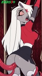 ai_generated ass defeated ends34 female female_focus grey_body hazbin_hotel rape tentacle tentacle_rape vaggie_(hazbin_hotel)