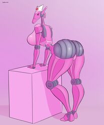 1girls b1_battle_droid battle_droid big_ass breasts droid female female_only machine medic rear_view robot rule_63 saidra star_wars thick_thighs