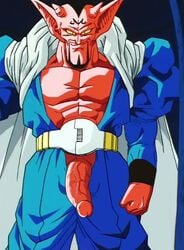 1boy beard dabura demon devil dhlinez dickhead_edits dickheadz334 dragon_ball dragon_ball_z edit male male_only penis screenshot screenshot_edit solo uncensored yaoi