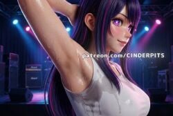1girls 3d 3d_(artwork) 3d_model 3d_render ai_generated armpit armpit_fetish armpits arms_up bikini breasts cinderpits detailed detailed_background female hoshino_ai oshi_no_ko realistic realistic_textures self_upload smug smug_face solo solo_female solo_focus sweat sweatdrop sweating sweaty sweaty_armpits sweaty_body sweaty_breasts tight_clothing tight_fit