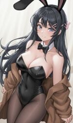 1girls 2d 2d_(artwork) 2d_artwork arm_up arms_up ass back big_breasts black-haired_female black_bunny_ears black_bunnysuit black_hair black_hairband black_legwear black_leotard black_pantyhose black_stockings black_tights black_topwear blush blush_face blushing_at_viewer blushing_female blushing_lines breasts bunny_ears bunny_pose bunny_tail bunnygirl bunnygirl_outfit bunnysuit busty busty_female busty_girl busty_teen calves closed_mouth_smile collar digital digital_art digital_drawing digital_drawing_(artwork) digital_media digital_media_(artwork) elbows feet female female_focus female_only fingers full_body groin hand_up hands_up head_tilt high_resolution high_school_student highres hourglass_figure inframammary_fold knees large_boobs large_breasts lean_figure legs legs_folded legwear leotard long_hair looking_at_viewer looking_back looking_back_at_viewer median_furrow narrow_waist pantyhose parted_bangs pixiv_id_26716998 plump_breasts purple-eyed_female purple_eyes rabbit_pose riyoka_hoshino sakurajima_mai school_girl seishun_buta_yarou_wa_bunny_girl_senpai_no_yume_wo_minai seiza shoulder_blades shoulders sideboob simple_background sitting sitting_on_floor sitting_on_knees slender_body slender_waist slim_waist smile smiley_face smiling smiling_at_viewer smirk soles solo teen_girl teenage_girl teenage_tits teenager thick_thighs thighs tights tilted_head topwear wariza white_background white_collar white_wrist_cuffs wide_hips wrist_cuffs young_female young_woman