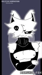 1girl 1girls bare_breasts belly belly_button black_clothing black_eyes breasts breasts_exposed curvy curvy_body curvy_female curvy_figure dakitsland edit edited female female_only fennec_fox fixed fox foxgirl furry furry_female gray_clothing hidden_pussy kit_community kit_community_v2 maruko_fox naked nipples sexy sexy_body sexy_dance skull skull_symbol smash_or_pass smirk white_fox white_fur white_hair youtube youtuber youtubers