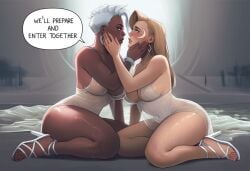 2girls ai_generated ass big_ass big_breasts big_thighs blonde_female blonde_hair breasts brown-skinned_female brown_body brown_skin cloak_and_dagger curvaceous curvy curvy_figure dagger_(marvel) dark-skinned_female dark_skin digital_media_(artwork) female hips homo_superior hourglass_figure huge_ass huge_breasts huge_thighs large_ass large_breasts large_thighs legs light-skinned_female light_skin marvel marvel_comics mature mature_female mutant mutant_(marvel) ororo_munroe phophopho slim_waist storm_(x-men) tandy_bowen thick thick_hips thick_legs thick_thighs thighs voluptuous waist wide_hips wide_thighs x-men