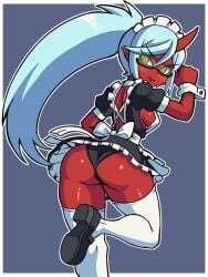 demon_girl feith_noir female_only kneesocks_daemon maid maid_uniform panty_&_stocking_with_garterbelt tagme