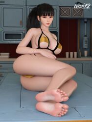 1girls 3d ass bangs bare_legs barefoot big_breasts black_hair breasts brown_eyes busty curvaceous curvy curvy_body curvy_female curvy_figure dark_hair eve_(stellar_blade) feet feet_focus feet_together female female_focus female_only fetish fit fit_female foot_fetish foot_focus foot_play footjob_tease full_body hourglass_figure large_breasts legs light-skinned_female light_skin lips long_hair mature mature_female ponytail seductive seductive_look shiny_skin slim_waist smile soles soles_female soles_fetish solo solo_female stellar_blade swimsuit thick thick_hips thick_legs thick_thighs thighs thin_waist toenails toes voluptuous waist wide_hips wish72