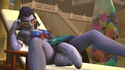 cote d'azur widowmaker from overwatch by futadarkrim