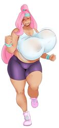 1girls 5_fingers ass bare_shoulders big_ass big_breasts big_butt blush blushing bouncing_breasts breasts breasts_bigger_than_head cleavage clothed clothes clothing erect_nipples eyebrows eyelashes eyes_closed female female_only fluttershy_(mlp) friendship_is_magic front_view full_body hips huge_ass huge_breasts huge_butt human human_only humanized humanoid hyper_ass hyper_breasts hyper_butt large_ass large_breasts large_butt long_hair mammal my_little_pony nipple_bulge nipples open_mouth personification pink_hair ponytail running simple_background solo solo_female standing standing_on_one_leg straight_hair sunnysundown sweat sweating teeth thick thick_ass thick_thighs thighs tongue voluptuous wide_hips
