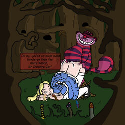 alice_(disney) alice_in_wonderland alice_in_wonderland_(1951_film) alice_liddell blargsnarf cheshire_cat_(disney) disney sex straight_hair zoophilia