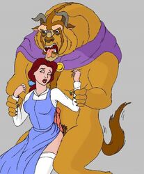 beast_(disney) beauty_and_the_beast belle disney disney_prince disney_princess female human male panze penis straight