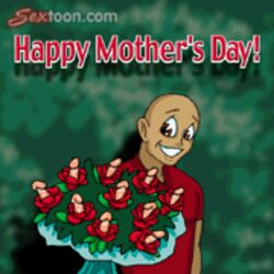 1boy animated bouquet flower inanimate male_only mother's_day sextoon small_image