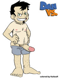 black_hair dan_(dan_vs) dan_vs. green_eyes hairy male male_only nude spiteful tagme