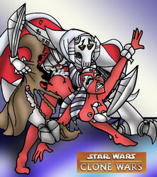 2006 cartoon_network clone_wars_(2003) general_grievous interspecies jedi jedi_master kaleesh lucasfilm ninjachipp rape red_skin sex shaak_ti star_wars star_wars_legends togruta