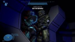 anon70087_(artist) armor ass_grab erection game_ui halo_(game) halo_(series) halo_reach hud huge_cock noble_six penis spartan spartan_(halo)