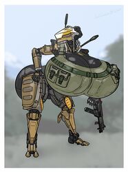 alternate_color borisalien gigantic_breasts gun hand_on_hip huge_ass rifle robot spectre spectre_(titanfall) tactical_vest theboris thick_thighs titanfall