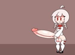 1futa animated animated big_breasts big_penis cum futa_only futanari huge_cock hyper hyper_penis orgasm penis_bigger_than_body red_bow red_eyes red_eyes_female sex socks_and_shoes tagme thighs twin_braids video warma white_hair white_hair_female white_socks