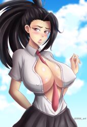 momo yaoyorozu from my hero academia by xhaart