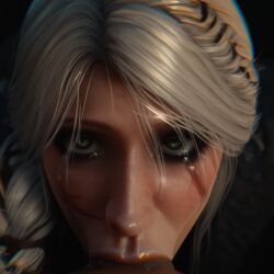 ai_generated blonde_hair blowjob blowjob_face cd_projekt_red ciri eye_contact facefuck game_character looking_at_viewer pov the_witcher the_witcher_(series) the_witcher_4 video_game_character video_games