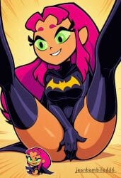 ai_generated batgirl cartoon_network dc dc_comics female jeanbombila666 male male/female sex starfire starfire_(teen_titans) teen_titans teen_titans_go