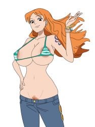 female female_only nami_(one_piece) one_piece uron_tea4545