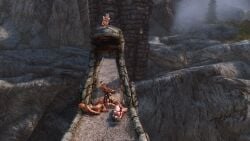 3d 6+girls 7girls bondage bound bound_arms bound_legs completely_nude completely_nude_female gag gagged multiple_girls n00nex nude nude_female skyrim the_elder_scrolls