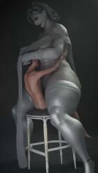 alcina_dimitrescu animated artist_request dress femdom functionally_nude heels huge_ass huge_breasts larger_female malesub mini_giantess pov resident_evil_8:_village sitting_on_chair size_difference smaller_male smothering snu-snu sound tagme thick_thighs thighhighs under_clothes video