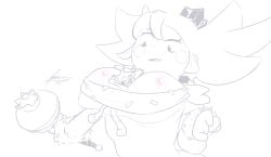 brawl_stars candy chest chester_(brawl_stars) huge_breasts mandy_(brawl_stars) upper_body_focus