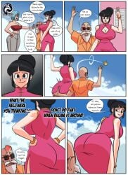 angry artdefox bulma_briefs bulma_briefs_(cell_saga) cheating_wife chichi comic dragon_ball dragon_ball_z male master_roshi milf ntr older panels