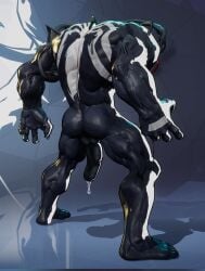 big_ass big_butt black_body black_skin edit itz_zyair male male_only marvel marvel_rivals muscular muscular_ass muscular_butt muscular_male muscular_thighs photoshop round_ass round_butt screenshot_edit symbiote venom venom_(marvel)