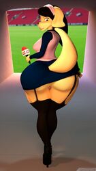 1girls 2019 3d anthro anus ass big_butt breasts canid canine canis carbiid3 clothed clothing domestic_dog female female_only hair high_heels maite_terranova mammal pussy seleccion_canina solo