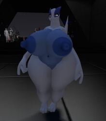 big_ass big_breasts breasts bubble_butt cleavage female ferialexonar huge_ass huge_breasts lugia nipples pokemon pokemon_(species) tagme thick_thighs wide_hips