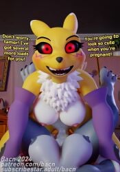 1futa 1girls 2024 3d anthro areola bacn bandai_namco big_breasts black_sclera blush bodily_fluids breasts canid canine claws crazy_eyes cum cum_in_pussy cum_inside cum_on_penis detailed_background dialogue dickgirl digimon digimon_(species) digital_media_(artwork) duo english_text erection female female_penetrated female_pov first_person_view fox from_front_position fur futanari genital_fluids genitals gynomorph gynomorph/female gynomorph_penetrating hi_res huge_breasts impregnation_attempt insane intersex intersex/female intersex_penetrating lesbian looking_at_viewer lying mammal missionary_position nipples nude on_back open_mouth penetration penile penis questionable_consent renamon renamon_(bacn) sex smile soul_devouring_eyes taker_pov teeth text url vaginal_penetration white_body white_fur yellow_body