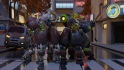 big_breasts big_penis breasts bubble_butt cleavage female furry huge_ass huge_breasts nipples notsafeforgek orisa overwatch overwatch_2 robot robot_girl thick_thighs wide_hips