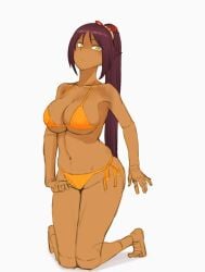 1girls adult adult_female armpit armpit_peek armpits bare_armpits bare_arms bare_belly bare_calves bare_chest bare_hands bare_hips bare_knees bare_legs bare_midriff bare_navel bare_shoulders bare_skin bare_thighs bare_toes barefoot belly belly_button bikini bikini_bottom bikini_only bikini_top bleach breasts brown-skinned_female brown_skin brown_skinned_female busty busty_female busty_girl calves cleavage collarbone curvaceous curvaceous_body curvaceous_female curvaceous_figure curvaceous_hips curvy curvy_body curvy_female curvy_figure curvy_hips exposed_armpits exposed_arms exposed_belly exposed_chest exposed_hips exposed_legs exposed_midriff exposed_navel exposed_shoulders exposed_skin exposed_thighs exposed_toes feet female female_focus female_only fingers full_body futz_11 groin hairless_armpits halterneck head_tilt high_resolution highres hourglass_figure knees large_breasts lean_figure legs long_hair looking_at_viewer looking_down mature mature_female midriff narrow_waist navel orange_bikini orange_bikini_bottom orange_bikini_top orange_string_bikini orange_swimsuit orange_swimwear ponytail purple_eyebrows purple_hair purple_hair_female shaved_armpits shihouin_yoruichi shoulders side-tie_bikini simple_background slender_body slender_waist slim_waist smooth_armpits solo string_bikini swimsuit swimwear thick_thighs thighs tilted_head toes white_background wide_hips yellow_eyes yellow_eyes_female