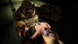 1boy 1girls 3d batman:_arkham_knight batman_(series) dc dc_comics female harley_quinn harley_quinn_(arkham) harley_quinn_(arkham_knight) killer_croc larger_male male penetration riding sex size_difference smaller_female twistedraven waylon_jones