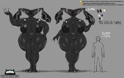 1girls big_breasts character_sheet curvy_female curvy_figure huge_breasts larger_female monster_girl original original_character original_characters sisters smaller_male tagme the_veiled_twins(zeblackballd) thick_thighs twins voluptuous voluptuous_female zeblackballd_(artist)