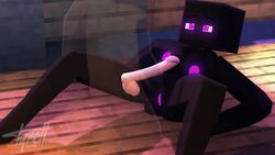 1boy 1girls 3d between_legs black_body black_skin breasts cave enderman enderwoman female glowing_eyes hi_res human_on_humanoid humanoid humanoid_penis lying mine-imator minecraft missionary missionary_position nude purple_eyes purple_nipples purple_pussy sex standing straight tagme tyiscrazy