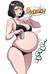 1girls 2025 2d 2d_(artwork) absurd_res absurd_resolution absurdres atlus bangs belly belly_focus belly_overhang belly_stuffing big_belly black_bra black_lingerie black_panties bloated bloated_belly bloated_stomach blush bob_cut bra breasts brown-haired_female brown_eyes brown_eyes_female brown_hair burp burping can cleavage collarbone cowboy_shot digital_media_(artwork) disproportional drink elpacha2 female female_only full_stomach glistening_body glistening_hair glistening_skin hand_on_chest hi_res high_resolution highres holding holding_can holding_drink holding_object huge_burp light-skinned_female light_skin lingerie lingerie_only looking_at_viewer loud_burp medium_breasts messy_hair navel nose_blush onomatopoeia open_mouth panties persona persona_5 raised_eyebrow round_belly sadayo_kawakami shaded shin_megami_tensei short_hair short_hair_female sideass sideboob slight_blush solo speech_bubble standing stomach_noises stuffed stuffed_belly sweatdrop text three-quarter_view white_background