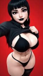 1girls 3d 3d_(artwork) ai_generated animated black_hair black_lipstick dance dancing female goth goth_girl hip_sway hispanic kali(oc) latina lifting_shirt no_sound radnsad selfie sexy sexy_pose shirt_lift shirt_up shorter_than_one_minute swaying swaying_breasts swaying_hips tagme taking_selfie tease teasing teasing_viewer twintails vertical_video video wip work_in_progress
