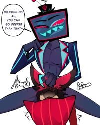 alastor (hazbin hotel) from hazbin hotel by pinksartdump